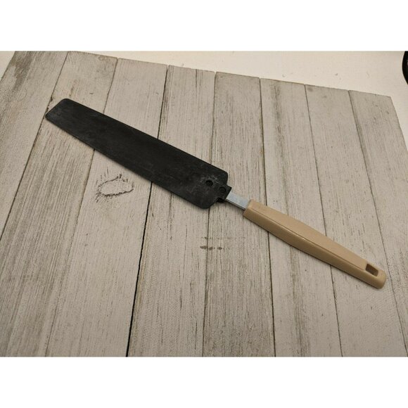 Icing Frosting #2 Brown Spatula Wood Grain Tan Nylon Handle 12 1/2" - Picture 4 of 7